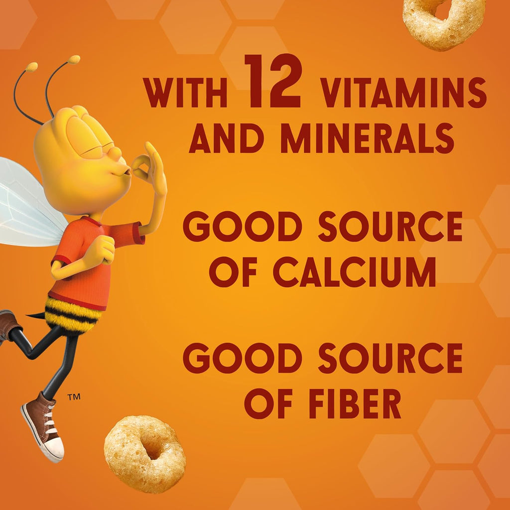 Honey Nut Cheerios, Heart Healthy Gluten Free Breakfast Cereal with Whole Grain Oats, Mega Size, 27.2 oz